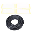 5.6m Car Decorative Strip Rubber Chrome Decoration Strip Door Seal Window Seal (Black)