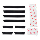 FR JG-031 8 PCS Rubber Car Side Door Edge Protection Guards Cover Trims Stickers(Black)