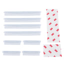 FR JG-031 8 PCS Rubber Car Side Door Edge Protection Guards Cover Trims Stickers(Transparent)