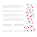 FR JG-031 8 PCS Rubber Car Side Door Edge Protection Guards Cover Trims Stickers(White)