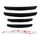3R 3R-2103 4 PCS Rubber Car Side Door Edge Protection Guards Cover Trims Stickers(Black)