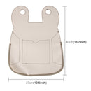 Cartoon Style Car Seat Back Organizer Car Seat Hanging Bag Storage for Snacks Drinks Books ipad and Phone(Khaki)