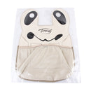 Cartoon Style Car Seat Back Organizer Car Seat Hanging Bag Storage for Snacks Drinks Books ipad and Phone(Khaki)