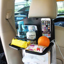 SHUNWEI SD-1509 Car Auto Back Seat Folding Table Drink Food Cup Tray Holder Stand Desk Multi-purpose Travel Dining Tray(Black)