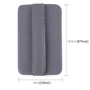 FUDAOCHE Multi-functional Auto Car Sun Visor Sunglasses Holder Card CD Storage Holder Pouch Bag(Grey)