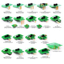 22 PCS Car KTAG KESS KTM BDM Adapters Trasdata Set BDM Frame ECU RAMP Adapters