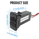 Car DC12V 2.1A Dual USB Port Charger for Suzuki