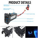 Car DC12V 2.1A Dual USB Port Charger for Suzuki