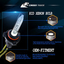 One Set 9006 HB4 AC 12V 55W 5500LM IP65 Waterproof Xenon Lamp 6000K Car Light Headlight HID Xenon Bulb Kit