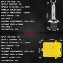 One Set H7 AC 12V 55W 5500LM 6000K IP65 Waterproof Xenon Lamps Car Light Headlight HID Xenon Bulbs Kit