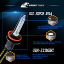 One Set H8 H9 H11 AC 12V 55W 5500LM IP65 Waterproof Xenon Lamp 6000K Car Light Headlight HID Xenon Bulbs Kit