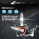 One Set H8 H9 H11 AC 12V 55W 5500LM IP65 Waterproof Xenon Lamp 6000K Car Light Headlight HID Xenon Bulbs Kit