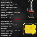 One Set H8 H9 H11 AC 12V 55W 5500LM IP65 Waterproof Xenon Lamp 6000K Car Light Headlight HID Xenon Bulbs Kit