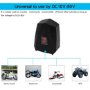 Motorcycle Waterproof 10-80V 2.4A Dual USB Fast Charger Adapter