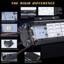 4 inch Four Rows 15W 2000LM 6000K Car Truck Off-road Vehicle LED Work Lights Spotlight