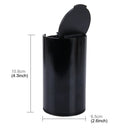 JG-036 Universal Portable Car Auto Stainless Steel Trash Rubbish Bin Ashtray for Most Car Cup Holder (Black)
