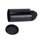 JG-036 Universal Portable Car Auto Stainless Steel Trash Rubbish Bin Ashtray for Most Car Cup Holder (Black)