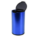 JG-036 Universal Portable Car Auto Stainless Steel Trash Rubbish Bin Ashtray for Most Car Cup Holder (Blue)
