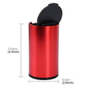 JG-036 Universal Portable Car Auto Stainless Steel Trash Rubbish Bin Ashtray for Most Car Cup Holder (Red)