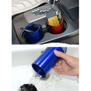 JG-036 Universal Portable Car Auto Stainless Steel Trash Rubbish Bin Ashtray for Most Car Cup Holder (Red)