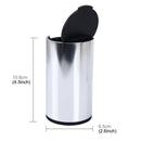 JG-036 Universal Portable Car Auto Stainless Steel Trash Rubbish Bin Ashtray for Most Car Cup Holder (Silver)