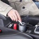 JG-036 Universal Portable Car Auto Stainless Steel Trash Rubbish Bin Ashtray for Most Car Cup Holder (Silver)