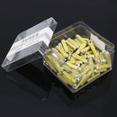 100 PCS Car Auto Fuse European Automotive Fuse (20A Yellow)