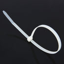 500 PCS 5mm*250mm Nylon Cable Ties(White)