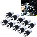 10 PCS Car Auto 5V Dual USB 2.1A/1A Cigarette Lighter Adapter for Most Phones(Black)