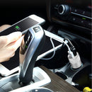 10 PCS Car Auto 5V Dual USB 2.1A/1A Cigarette Lighter Adapter for Most Phones(Silver)