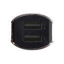 Car Auto 5V Dual USB 2.1A/1A Cigarette Lighter Adapter for Most Phones(Grey)