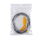5m Flexible Trim For DIY Automobile Car Interior Exterior Moulding Trim Decorative Line Strip with Film Scraper(Silver)