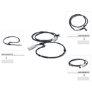 2 PCS Car Front Rear Brake Pad Sensor Cable 34356789439 34356789445 for BMW E81 2006-2012 / E90 2005-2011 / E91 2005-2012