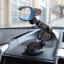 SHUNWEI SD-1112B Car Auto Glutinous Snake Style Adjustable Arm Double Layer PU Base Phone Mount Holder, For Most of Device Length between 31mm and 106mm