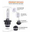 2 PCS D2S 35W 3800 LM 4300K HID Bulbs Xenon Lights Lamps, DC 12V(White Light)