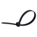 250 PCS 8mm*200mm Nylon Cable Ties(Black)
