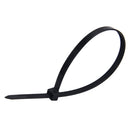 250 PCS 8mm*300mm Nylon Cable Ties(Black)
