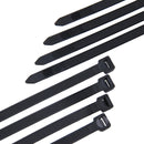 250 PCS 8mm*300mm Nylon Cable Ties(Black)