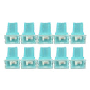 10 PCS Vehicle Car Plastic Shell Straight Female Terminal Push in Blade Cartridge PAL Fuse 20Amp 32V