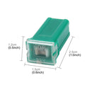 10 PCS Vehicle Car Plastic Shell Straight Female Terminal Push in Blade Cartridge PAL Fuse 40Amp 32V
