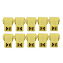 10 PCS Vehicle Car Plastic Shell Straight Female Terminal Push in Blade Cartridge PAL Fuse 60Amp 32V