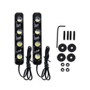 2 PCS 4W 120 LM 6000K DRL Daytime Running Light with 4 SMD-5050 Lamps, DC 12V(White Light)