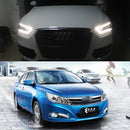 2 PCS 4W 120 LM 6000K DRL Daytime Running Light with 4 SMD-5050 Lamps, DC 12V(White Light)