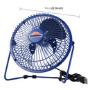 OUSHIBA OB-0819 12V Car Mini Electric Fan 360 Rotating Strong Wind Car Fan Low Noise Portable Auto Air Cooling Fan