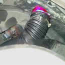 Car Auto Universal Tube Air Filter Adjustable Cold Air Injection Intake System Pipe Without Air Filter