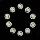10 PCS 0.5W B8.5 Wedge Instrument Panel LED Light Dashboard Gauge Cluster Indicator Lamp Bulb (White Light)