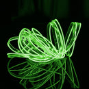 4m Cold Light Flexible LED Strip Light For Car Decoration(Fluorescent Green Light)