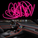4m Cold Light Flexible LED Strip Light For Car Decoration(Pink Light)