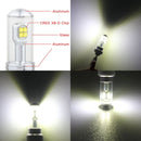 2 PCS 1156/BA15S 40W 800 LM 6000K Car Turn Light Backup Light Brake Light with 8 CREE Lamps, DC 12V(White Light)