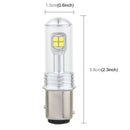 2 PCS 1157/BAY15D 40W 800 LM 6000K Car Turn Light Backup Light Brake Light with 8 CREE Lamps, DC 12V(White Light)